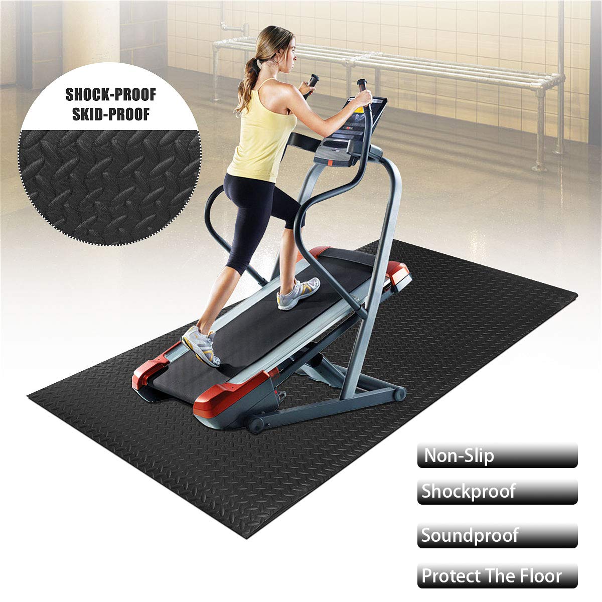 Amazon.co.jp: エアロバイクマット ランニングマシンマット 多機能